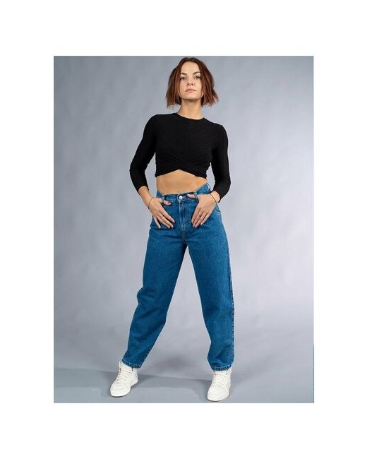 Rubicon jeans Джинсы мом прилегающие завышенная посадка стрейч размер 46