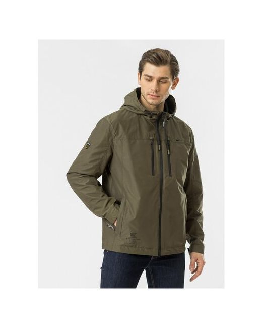 Nortfolk Куртка демисезонная силуэт прямой быстросохнущая капюшон внутренний карман ветрозащитная карманы размер 58