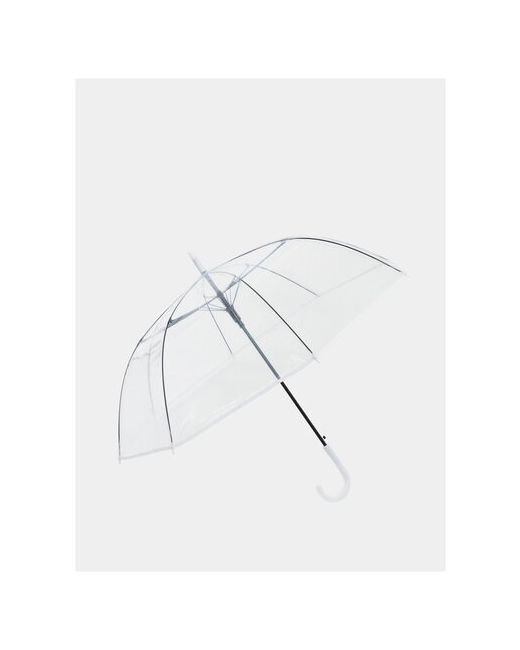 Style Зонт-трость полуавтомат купол 92 см. 8 спиц прозрачный