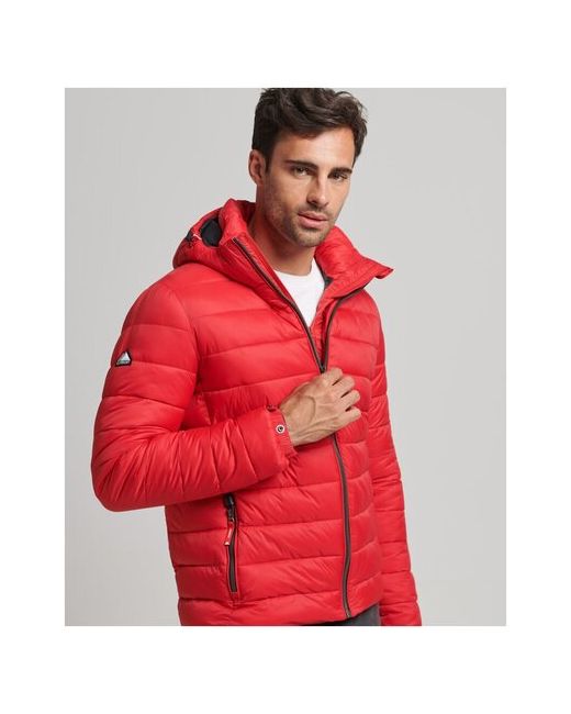Superdry Куртка демисезон/зима несъемный капюшон карманы регулируемые манжеты внутренний карман утепленная стеганая размер M 48