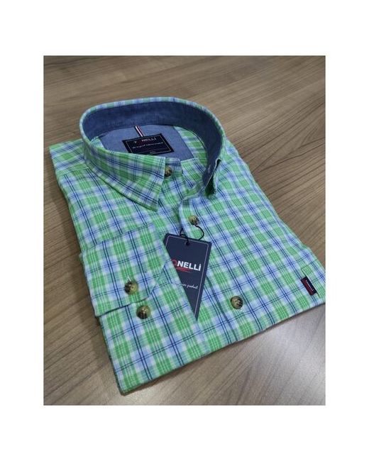Tonelli Рубашка размер 4XL66 зеленый