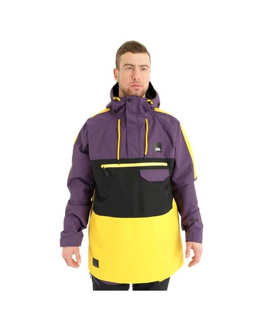 Horsefeathers Куртка Norman для сноубординга средней длины силуэт прямой регулируемые манжеты карманы внутренние снегозащитная юбка несъемный капюшон регулируемый водонепроницаемая ветрозащитная размер XL желтый