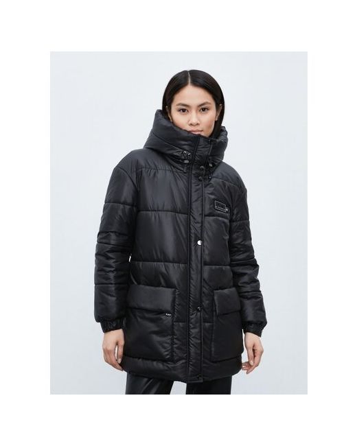 Electrastyle Пальто демисезон/зима силуэт прямой средней длины размер 50
