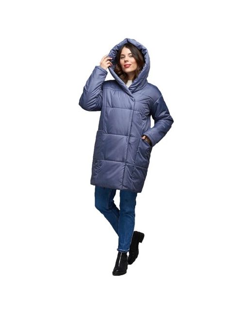 Mfin Куртка зимняя средней длины силуэт прямой капюшон утепленная размер 4858RU