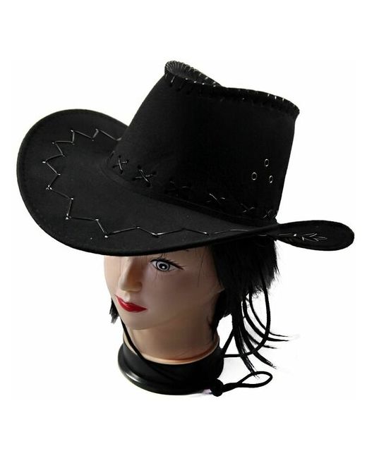 игрушка-праздник Карнавальная шляпа ковбоя из искусственной замши