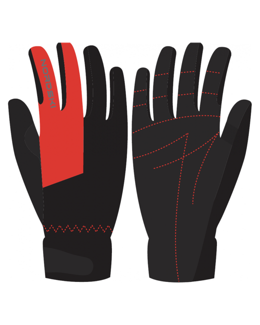 Nordski Перчатки размер черный красный