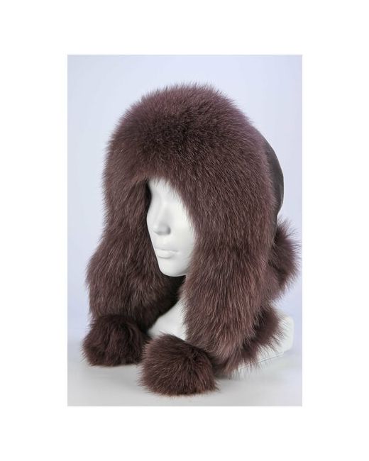 Darga Hats Шапка ушанка зимняя с помпоном утепленная размер 57-58