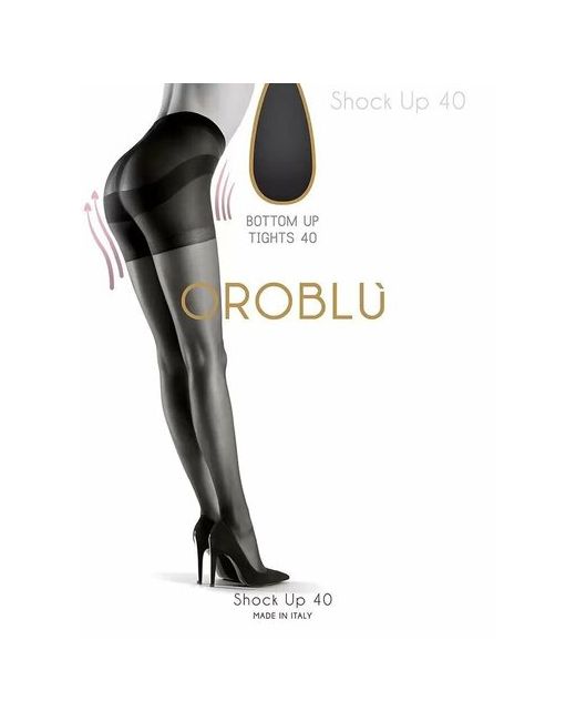 Oroblu Колготки Shock Up 40 den с шортиками ластовицей утягивающие размер черный