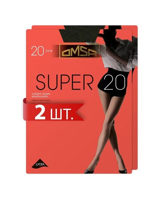 Omsa Колготки Super 20 спайка 2 шт den шт.