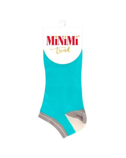 Minimi носки укороченные нескользящие размер 39-41 25-27 бирюзовый