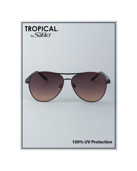 Tropical Солнцезащитные очки авиаторы оправа с защитой от УФ градиентные для