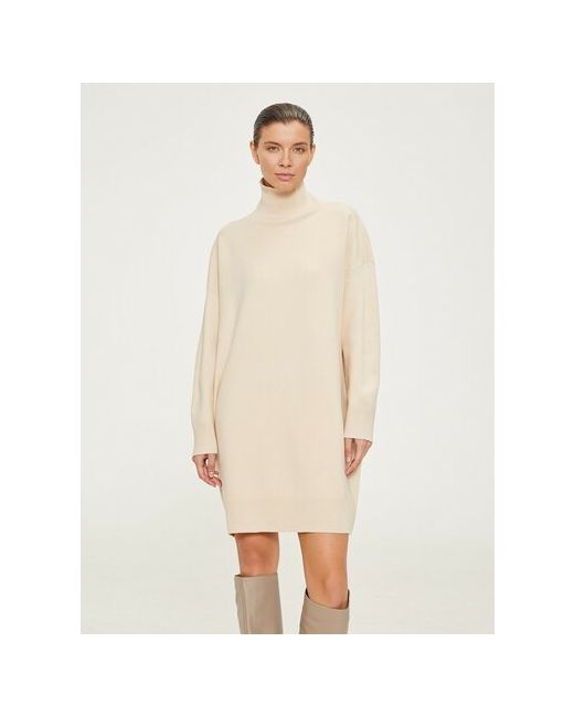 To Be Blossom Платье-свитер оверсайз мини вязаное утепленное размер XL