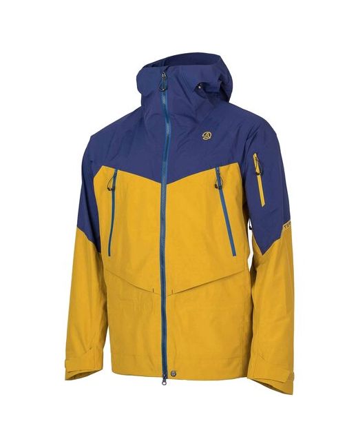Ternua Куртка средней длины силуэт прямой водонепроницаемая воздухопроницаемая несъемный капюшон снегозащитная юбка размер M желтый