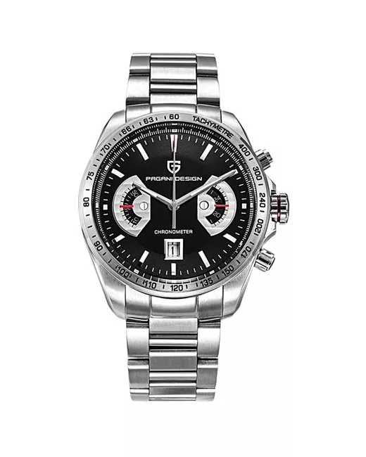 Pagani Design Наручные часы Часы серебряный черный