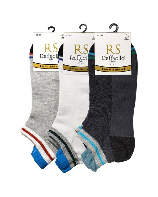 Raffaello Socks носки 3 пары укороченные воздухопроницаемые размер 41-44 белый