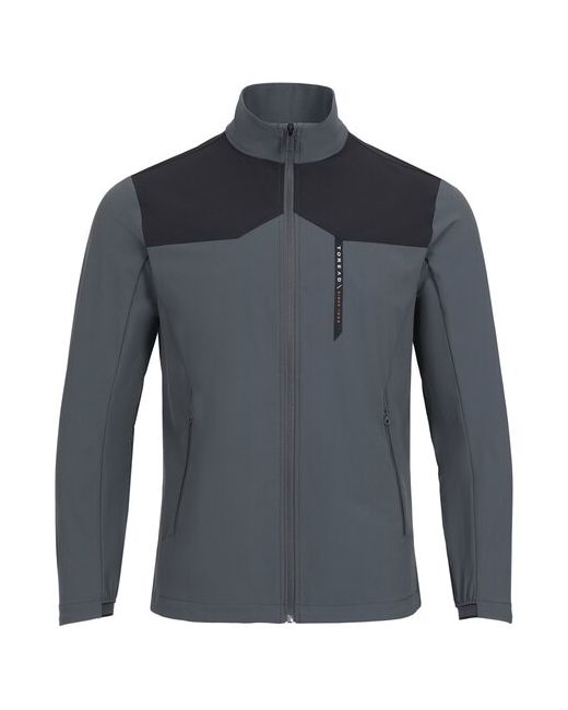 Toread Куртка hiking coat Plain средней длины силуэт прямой без капюшона водонепроницаемая размер XL черный