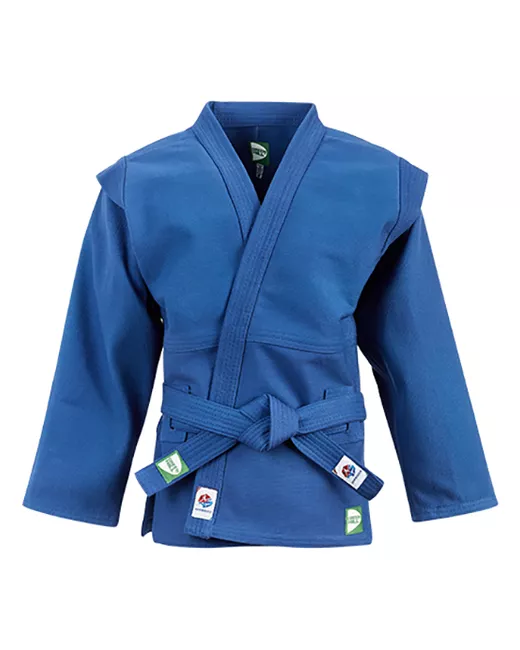 Green Hill Куртка для самбо с поясом сертификат FIAS размер 60/200 рост