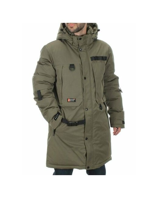 Не определен Куртка зимняя силуэт прямой воздухопроницаемая внутренний карман капюшон стеганая карманы грязеотталкивающая ветрозащитная подкладка манжеты размер 50
