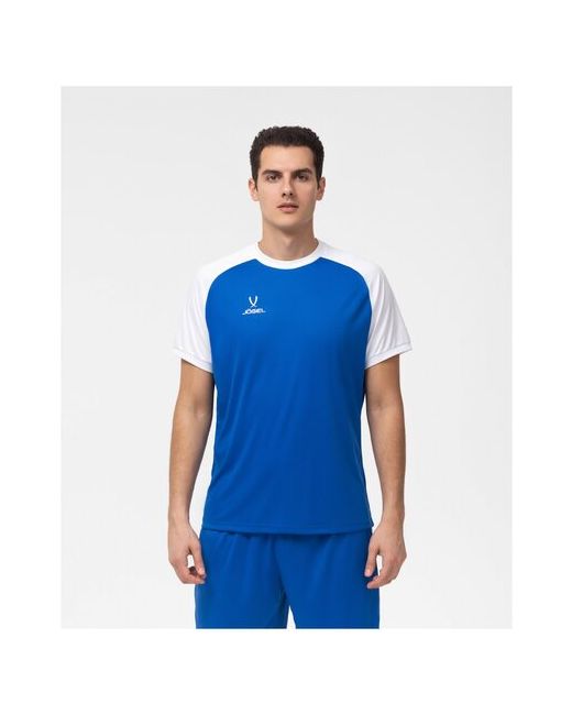 Jogel Футбольная футболка силуэт прямой влагоотводящий материал размер M синий