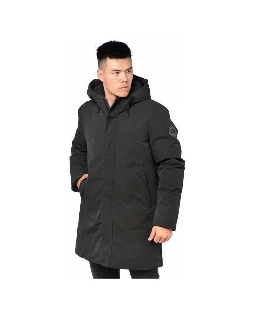 Kasadun Куртка зимняя силуэт прямой внутренний карман карманы несъемный капюшон манжеты размер 54