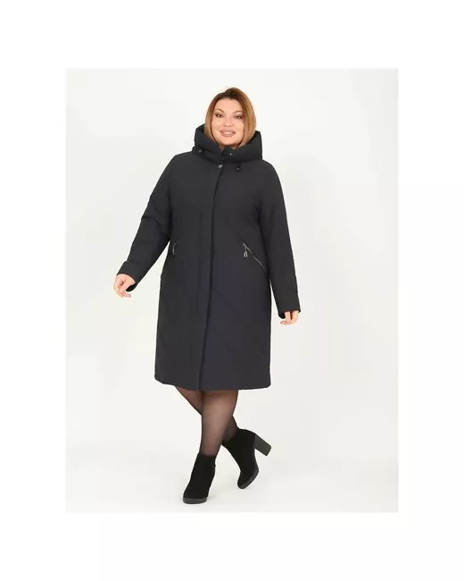 Karmel Style Пальто зимнее силуэт прямой удлиненное размер 60