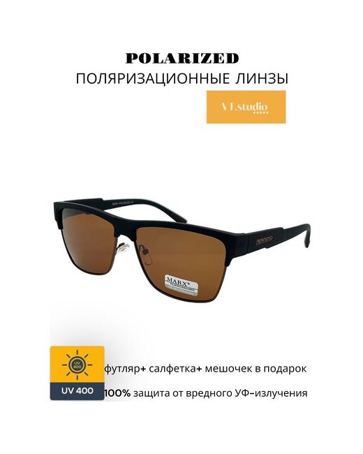 Marx Солнцезащитные очки вайфареры оправа поляризационные с защитой от УФ для
