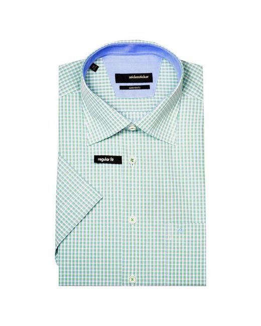 Seidensticker Рубашка размер 45 зеленый