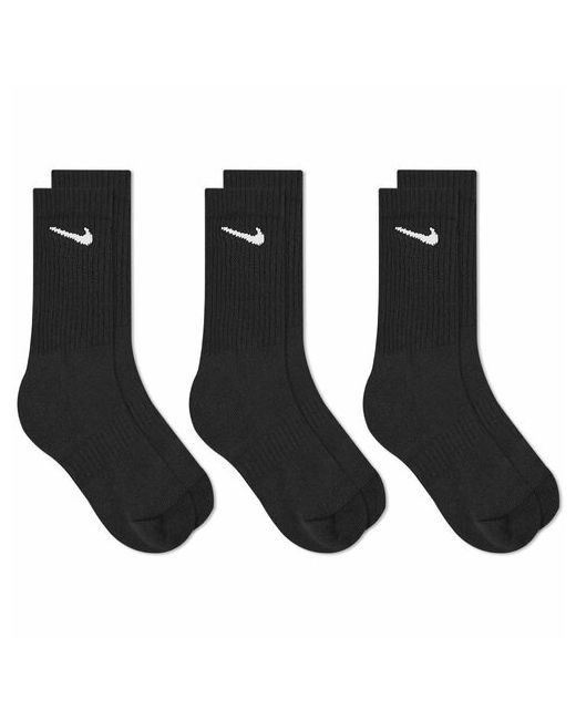 Спортивная одежда Носки унисекс 3 пары размер 42-46 черный