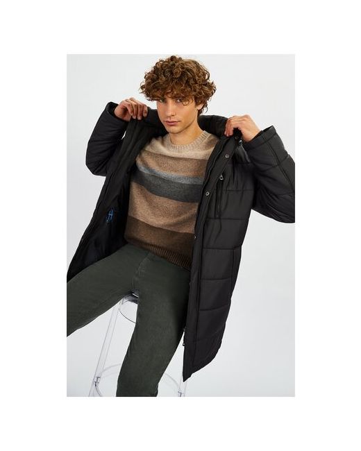 Baon Куртка демисезон/зима силуэт прямой ветрозащитная водонепроницаемая размер 46 черный