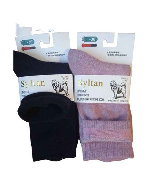 syltan носки размер 37-41 розовый черный