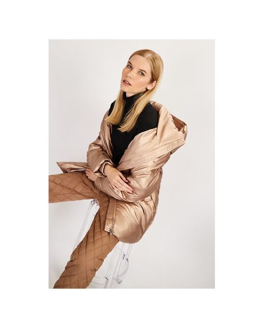 Baon Куртка демисезон/зима удлиненная съемный капюшон ветрозащитная карманы манжеты подкладка водонепроницаемая вентиляция утепленная размер 52
