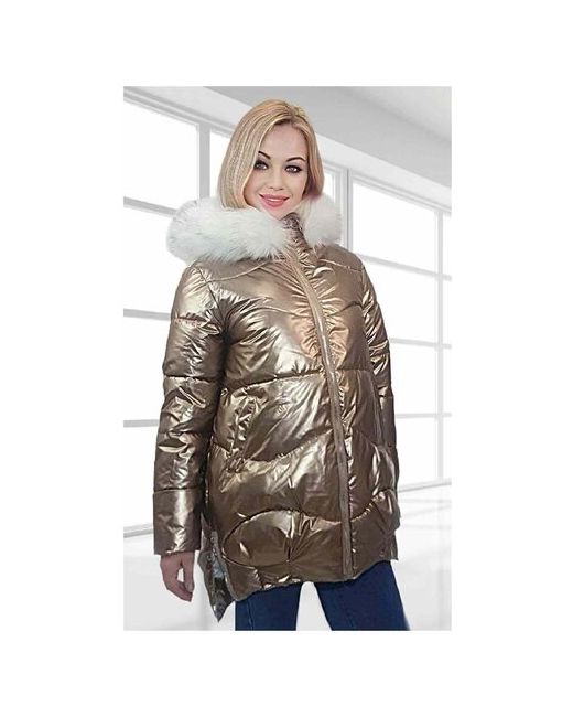 Bgt Куртка зимняя удлиненная силуэт свободный размер 48