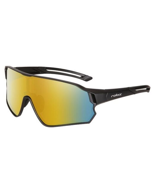 Relax Солнцезащитные очки монолинза оправа спортивные поляризационные черный