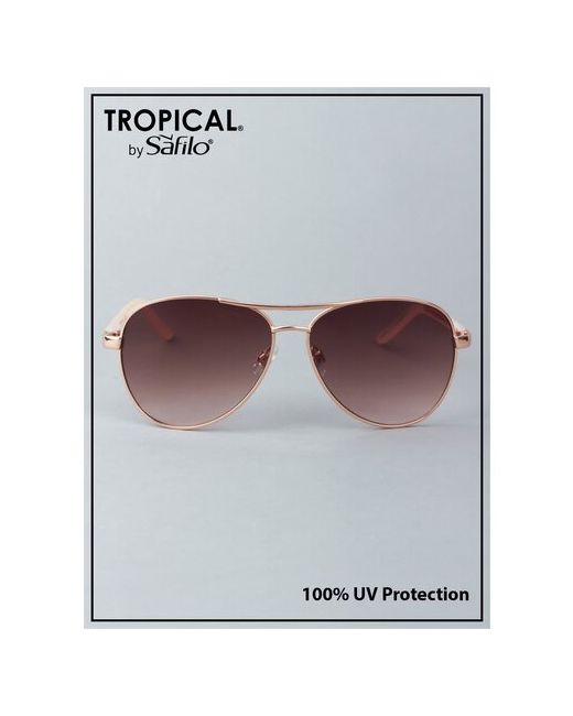 Tropical Солнцезащитные очки авиаторы оправа градиентные с защитой от УФ для прозрачный