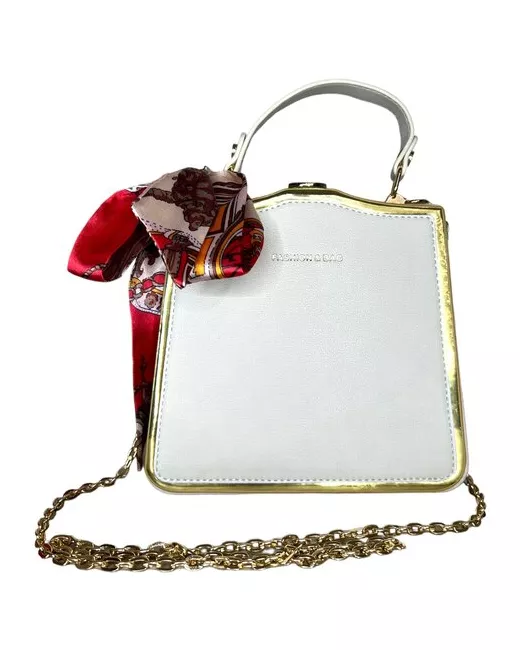 fashion & bag Сумка клатч классическая искусственная кожа экокожа регулируемый ремень мультиколор