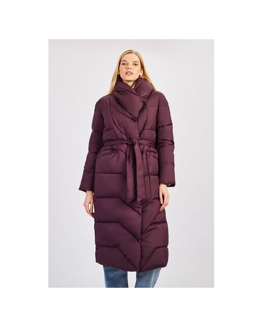 Baon Куртка демисезон/зима удлиненная силуэт прямой без капюшона пояс/ремень карманы вентиляция водонепроницаемая ветрозащитная размер 50