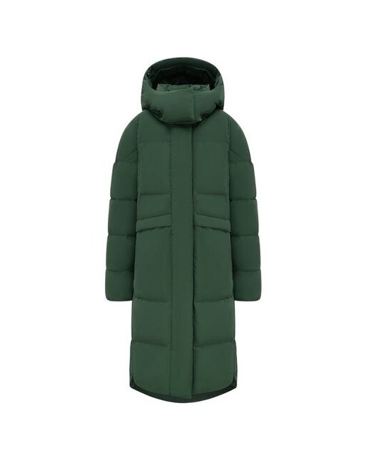 Oldos Куртка зимняя силуэт прямой утепленная карманы размер S/164 зеленый