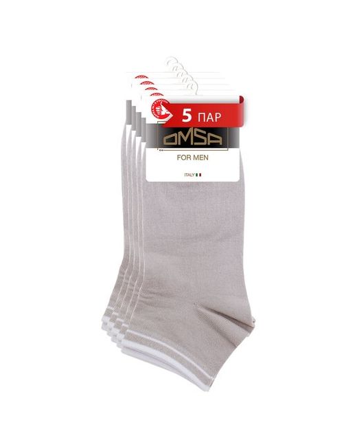 Omsa носки 5 пар укороченные нескользящие размер 45-47