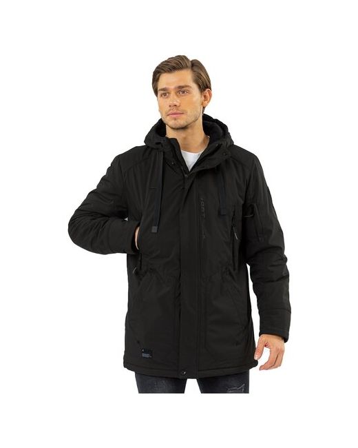 Nortfolk Куртка демисезон/зима силуэт прямой подкладка внутренний карман карманы капюшон несъемный размер 52