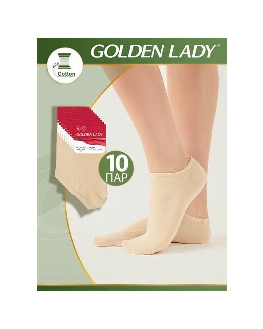 GoldenLady носки укороченные нескользящие 10 пар размер 39-41 25-27