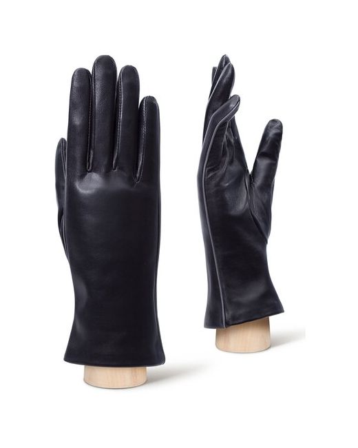 Eleganzza Перчатки зимние натуральная кожа подкладка размер 7S черный