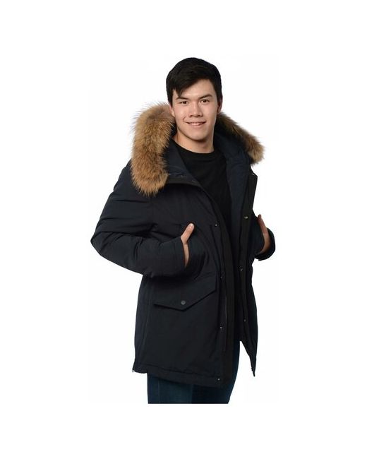 Clasna Куртка зимняя внутренний карман капюшон карманы манжеты размер 56