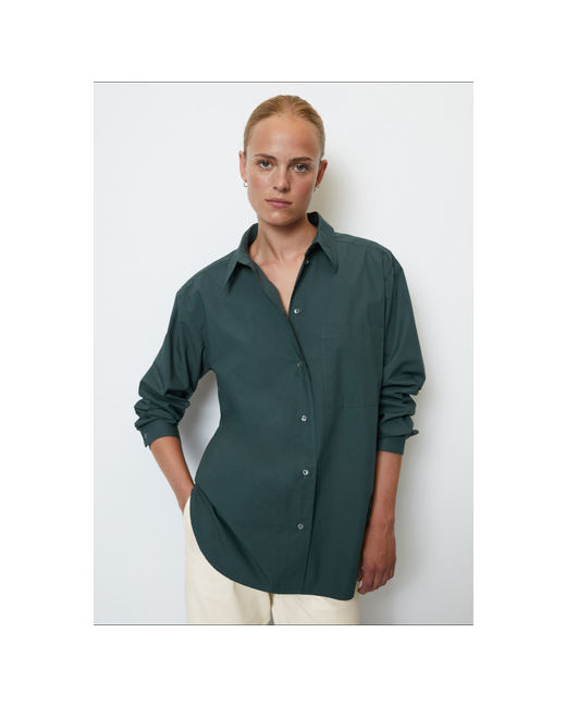 Marc O’Polo Блуза классический стиль свободный силуэт длинный рукав однотонная размер 34