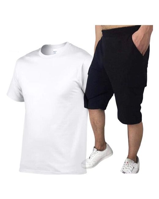 Ип Костюм футболка и шорты полуприлегающий силуэт размер 48