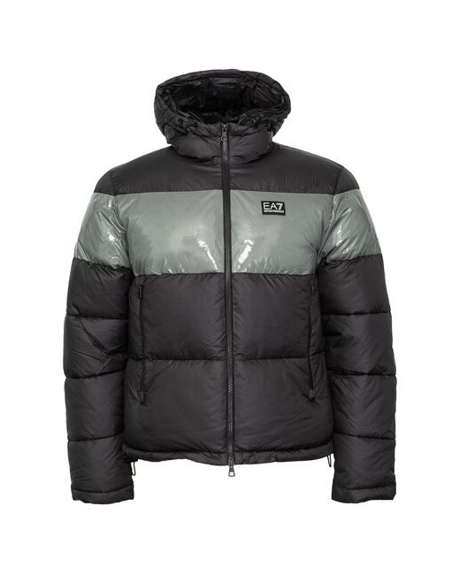Ea7 Куртка демисезон/зима силуэт прямой карманы капюшон размер XL