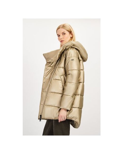 Baon Куртка демисезон/зима удлиненная капюшон карманы манжеты подкладка вентиляция водонепроницаемая размер 52