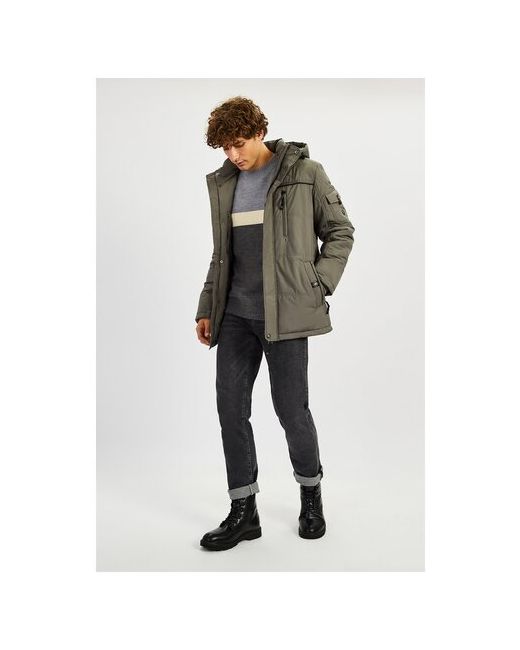 Baon Куртка демисезон/зима подкладка капюшон карманы манжеты размер 48