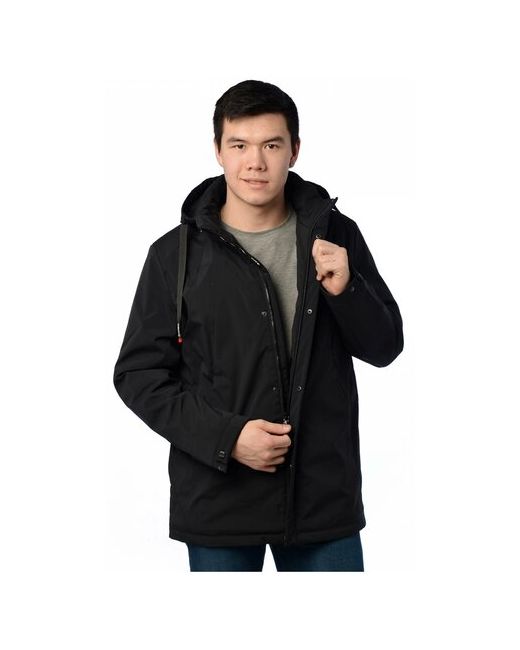 Malidinu Куртка демисезонная внутренний карман капюшон карманы манжеты размер 48