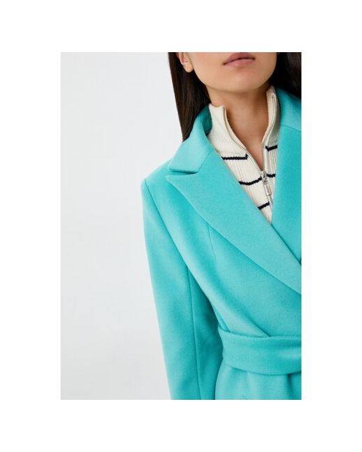 Azellricca Пальто-пиджак демисезонное силуэт прямой удлиненное размер 52/170 бесцветный