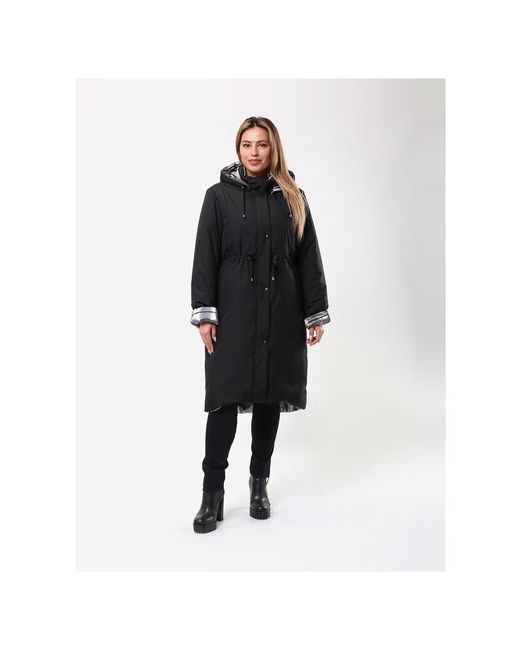 Maritta Куртка Aska демисезон/зима удлиненная силуэт прямой капюшон карманы подкладка размер 44